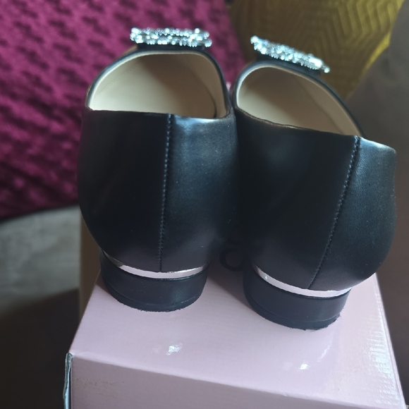 Berness Chic Black Embellished Women's Heels - Picture 2 of 5